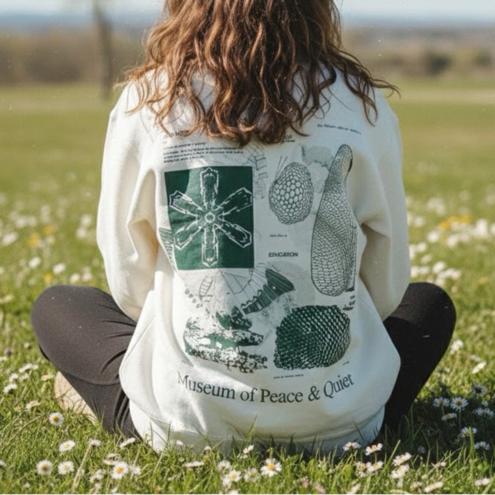 Museum of Peace & Quiet Fibonacci Crewneck Sweater Off-White